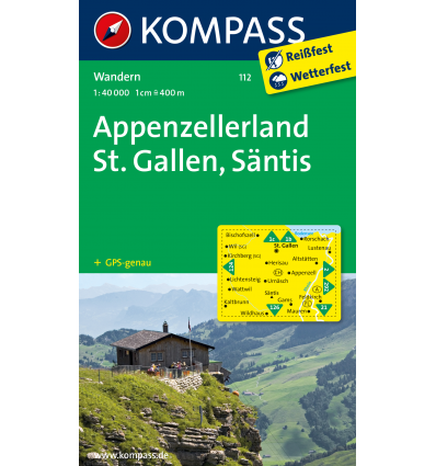 Appenzellerland, St. Gallen, Säntis, 1:40.000