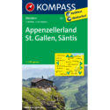 Appenzellerland, St. Gallen, Säntis, 1:40.000