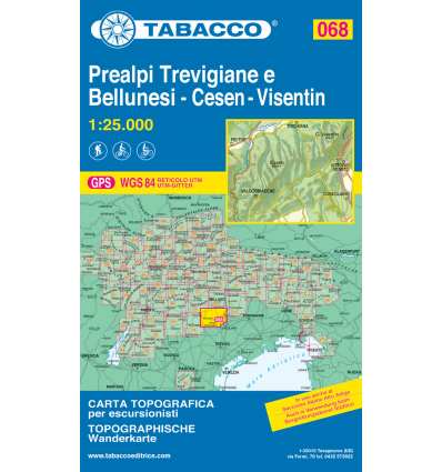 Prealpi Trevigiane e Bellunesi M. Cesen - Col Visentin 1:25.000