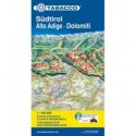 Alto Adige - Dolomiti, Stradale e Panoramica 1:160.000