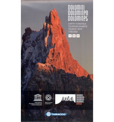 Dolomiten, Tourismuskarte 1:150.000