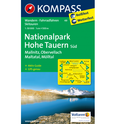 Nationalpark Hohe Tauern Süd, Mallnitz, Obervellach, Maltatal, Mölltal 1:50.000