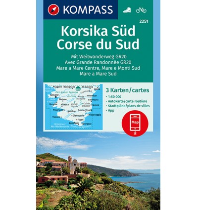 Korsika Süd 1:50.000, SET aus 3 Karten