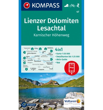 Lienzer Dolomiten, Lesachtal, Karnischer Höhenweg 1:50.000