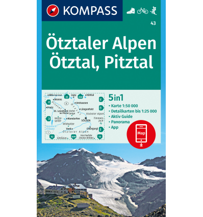 Ötztaler Alpen, Ötztal, Pitztal 1:50.000