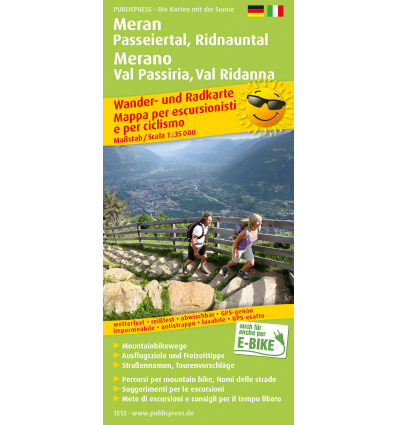 Meran, Passeiertal, Ridnauntal 1:35.000