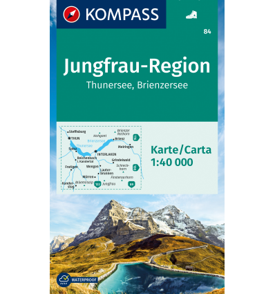 Jungfrau-Region, Thunersee, Brienzersee 1:40.000
