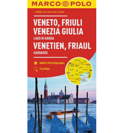 Veneto, Friuli, Lago di Garda 1:200.000