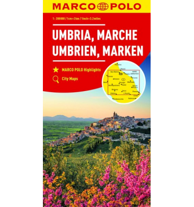 Umbrien, Marken 1:200.000