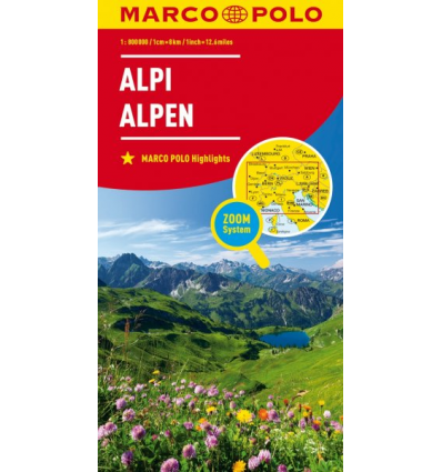 Alpen 1:800.000