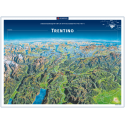 Trentino Panoramaposter in der Rolle 75x55cm