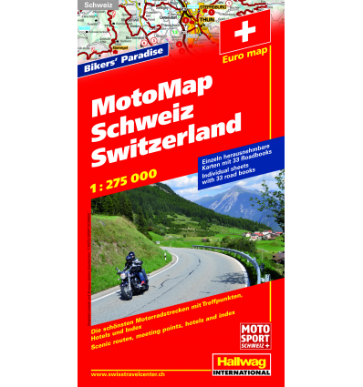 Motorradkarte Schweiz 1:275.000