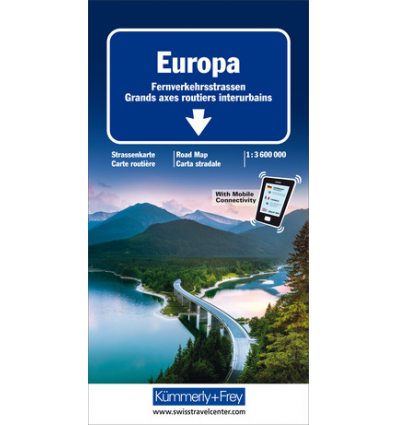 Carta stradale Europa 1:3,6 Mio
