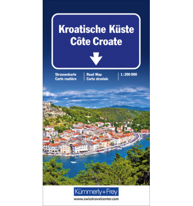 Straßenkarte Kroatische Küste 1:200.000