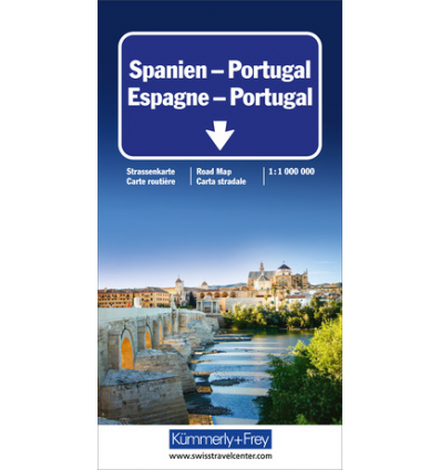 Straßenkarte Spanien, Portugal 1:1 Mio
