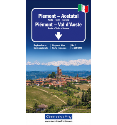 Piemonte Val d' Aosta 1:200.000