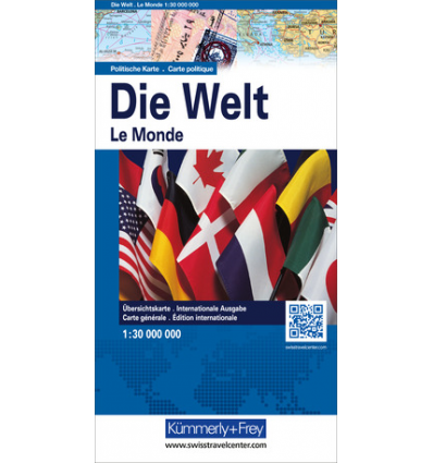 Die Welt - Weltkarte politisch 1:30 Mio