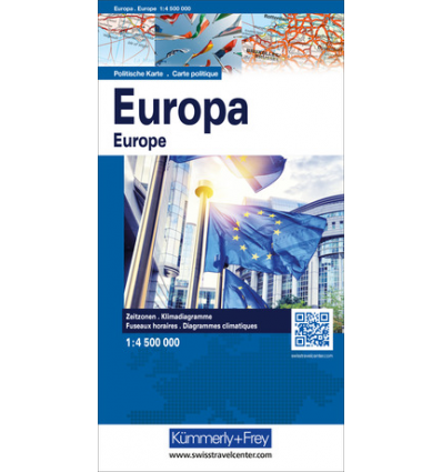 Europa carta politica 1:4,5 Mio