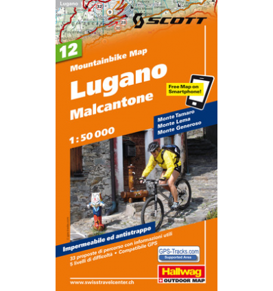 Lugano Malcantone 1:50.000