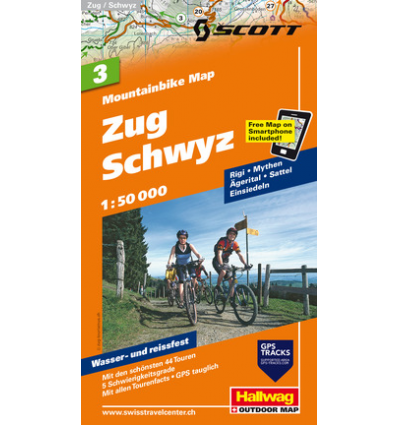 Mountainbike Map Zug-Schwyz Nr. 3 1:50.000