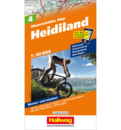 Mountainbike Map Heidiland Nr. 4 1:50.000