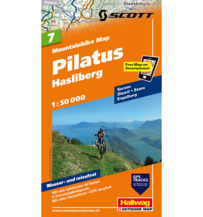 Mountainbike Map Pilatus Hasliberg Nr. 7 1:50.000