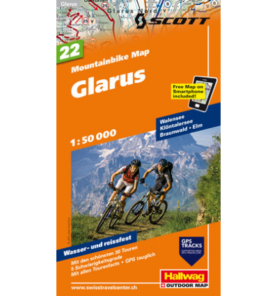 Mountainbike Map Glarus Nr. 22 1:50.000