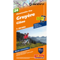 Mountainbike Map Gruyere Glane Nr. 24 1:50.000