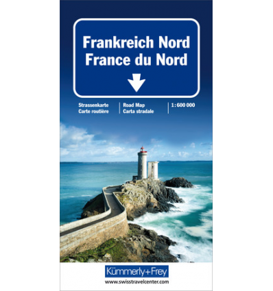 Straßenkarte Frankreich Nord 1:600.000