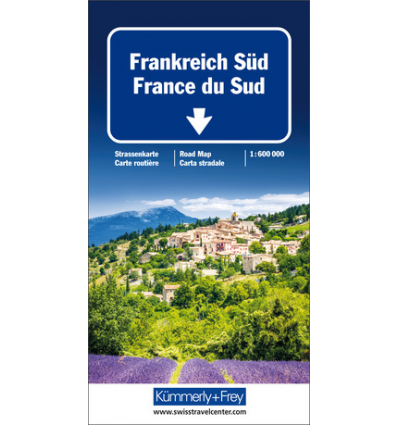 Straßenkarte Frankreich Süd 1:600.000