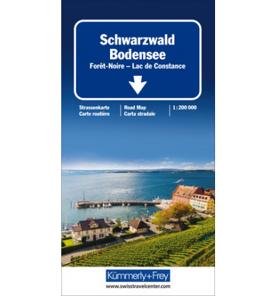 Carta stradale Schwarzwald - Bodensee 1:200.000