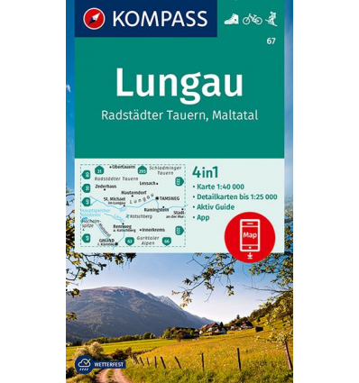 Lungau, Radstädter Tauern, Maltatal, 1:40.000