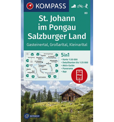 St. Johann im Pongau, Salzburger Land, Gasteiner Tal, Großarltal, Kleinarltal 1:50.000