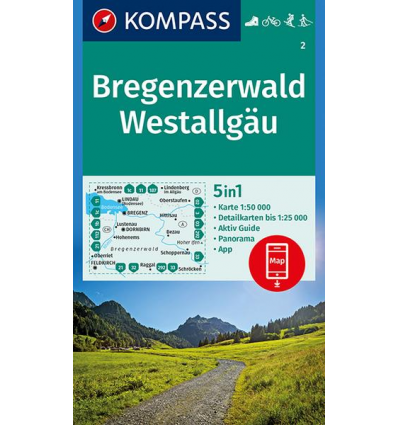 Bregenzerwald, Westallgäu 1:50.000
