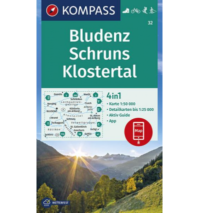 Bludenz, Schruns, Klostertal 1:50.000