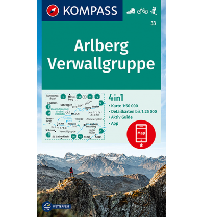 Arlberg, Verwallgruppe 1:50.000