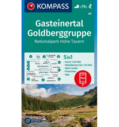 Gasteinertal, Goldberggruppe, Nationalpark Hohe Tauern 1:50.000