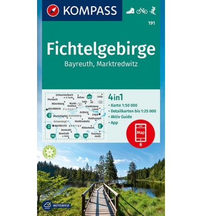 Fichtelgebirge, Bayreuth, Marktredwitz 1:50.000