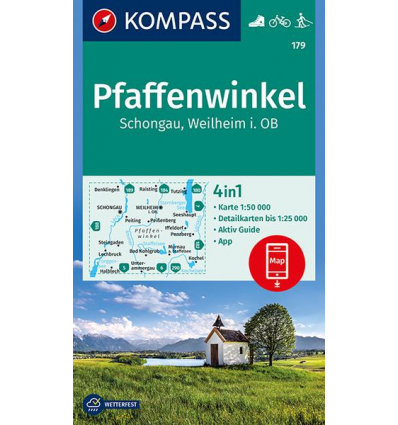 Pfaffenwinkel, Schongau, Weilheim in Oberbayern 1:50.000