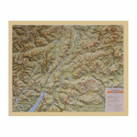 Reliefkarte mit Holzrahmen Trentino