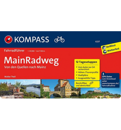 Mainradweg, Von den Quellen nach Mainz guida in lingua tedesca