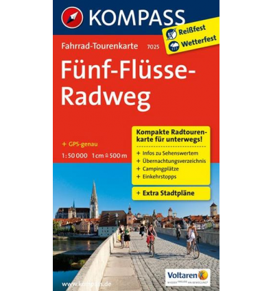 Fünf-Flüsse-Radweg guida in lingua tedesca