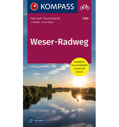 Weser-Radweg guida in lingua tedesca