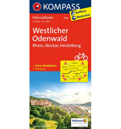 Westlicher Odenwald, Rhein, Neckar, Heidelberg guida in lingua tedesca