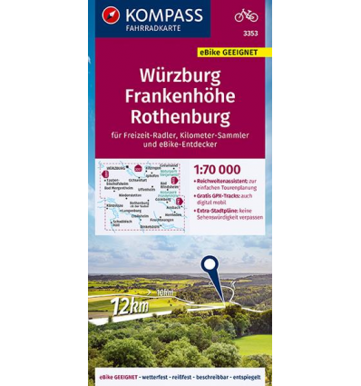 Würzburg, Frankenhöhe, Rothenburg guida in lingua tedesca