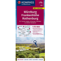 Würzburg, Frankenhöhe, Rothenburg guida in lingua tedesca