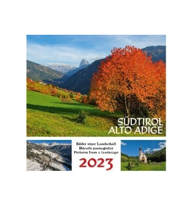 Postkartenkalender Südtirol, querformat LANGKOFEL UND SELLA 2023