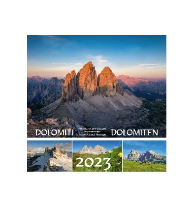 Postkartenkalender Dolomiten, querformat DREI ZINNEN 2023