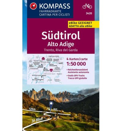 Radkarte Südtirol - Trient - Riva del Garda