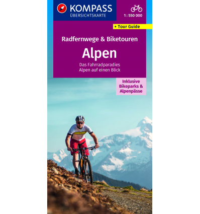Radfernwegekarte & Biketouren Alpen